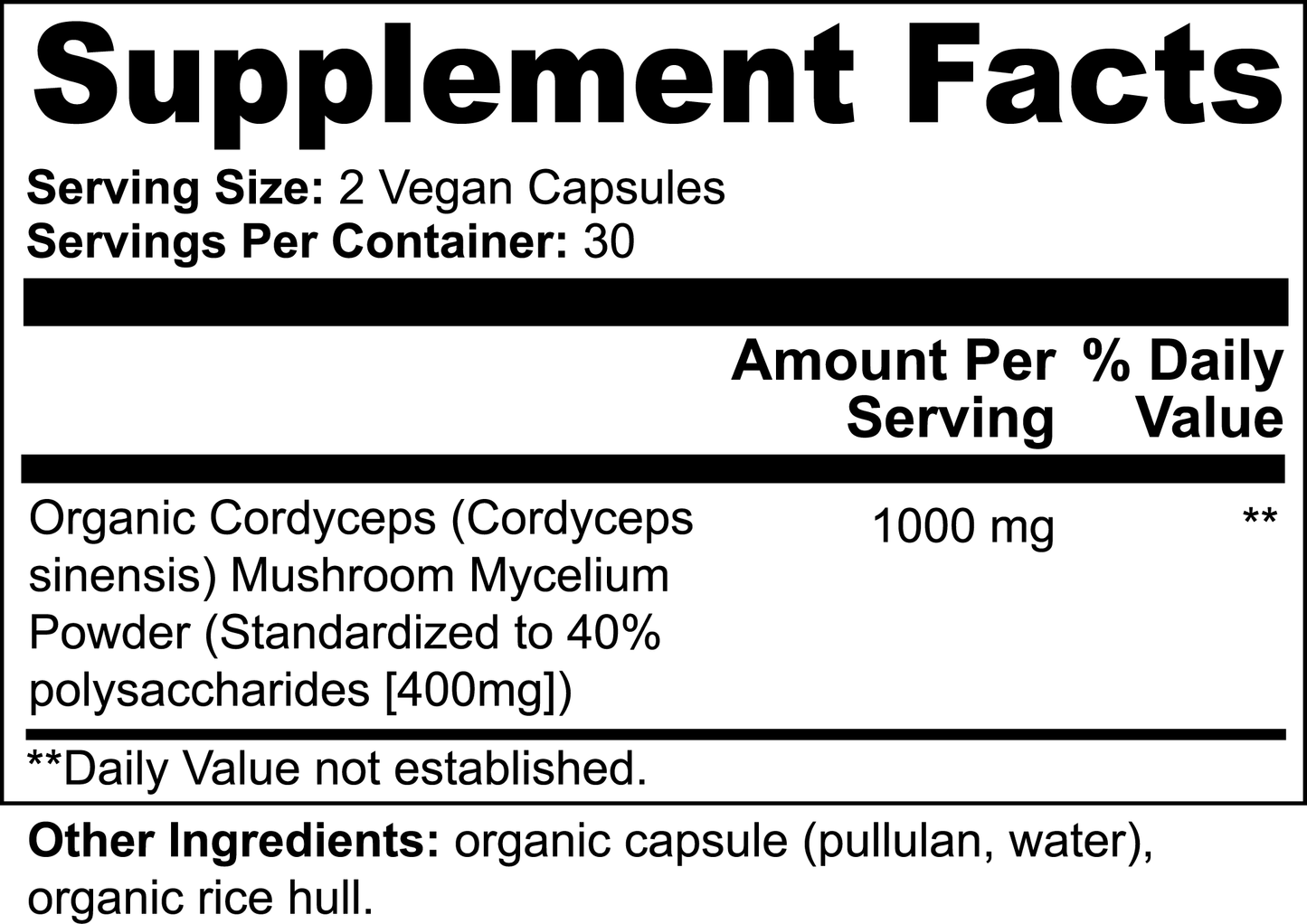 Cordyceps Mushroom Extract +